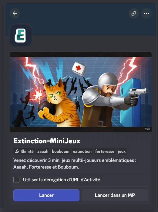 Activité discord 2